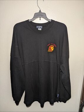 USC Alumni Black Long-Sleeve Crewneck by Sport-Tek
